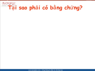 T? i sao ph? i c b? ng ch? ng?
 
