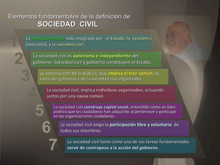 La sociedad civil - la discusión actual