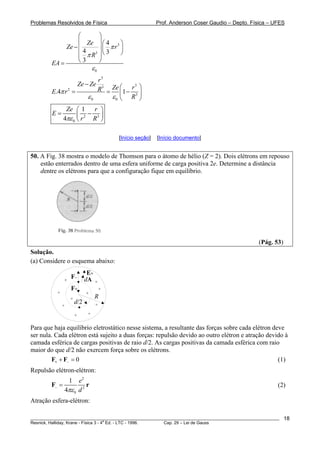 lei gauss questões resolvidas PDF