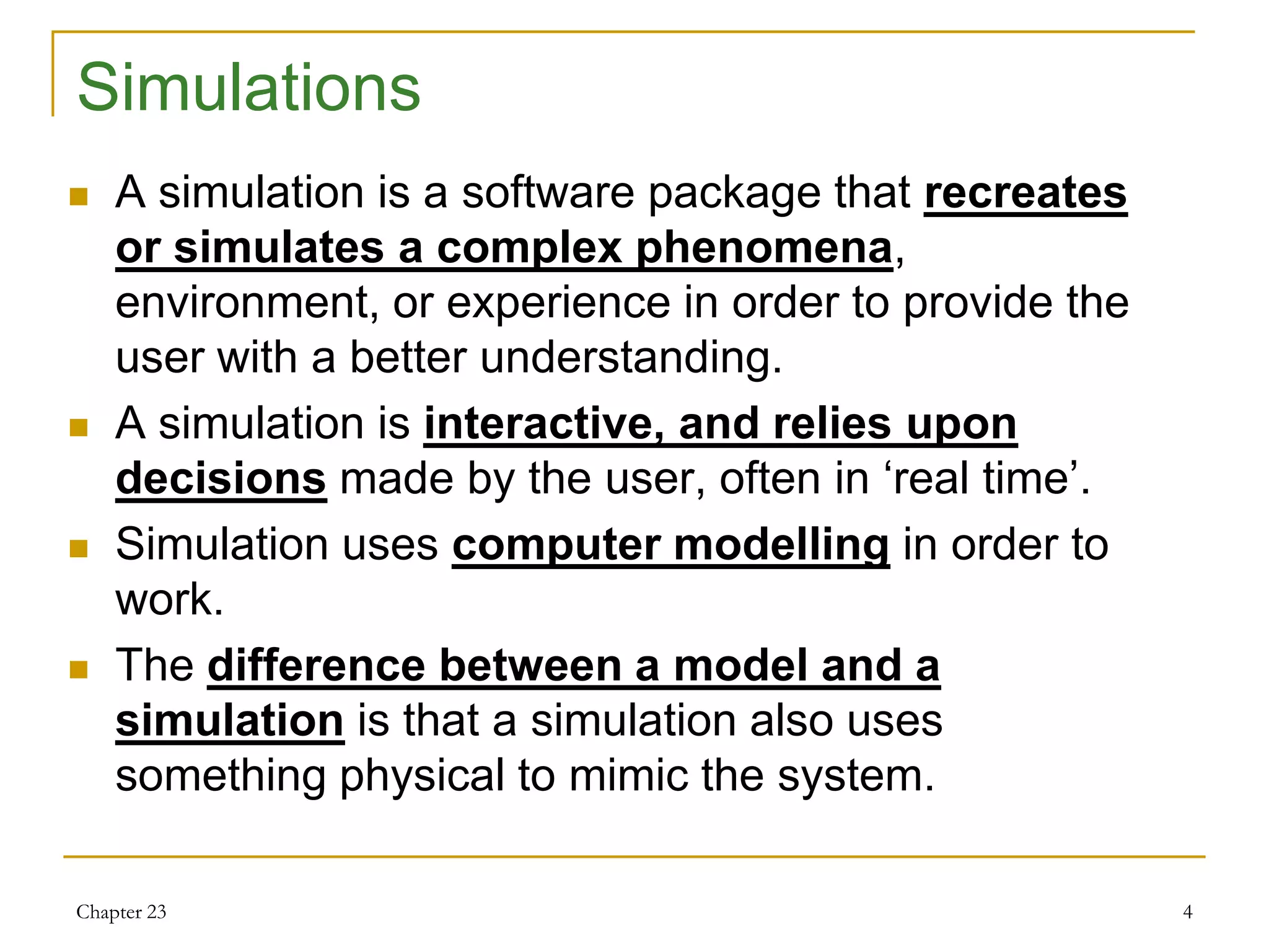 23 simulations | PPT