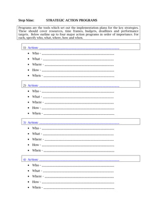 23. Strategic Planning Outline