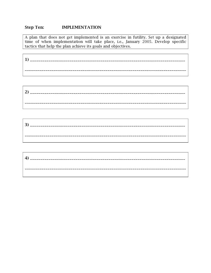 strategic plan outline template