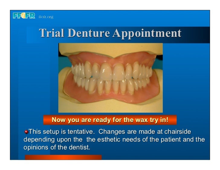 23.trial denture appointment