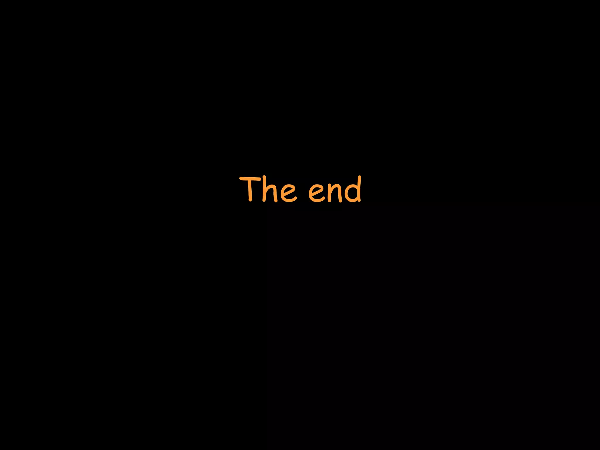The end 