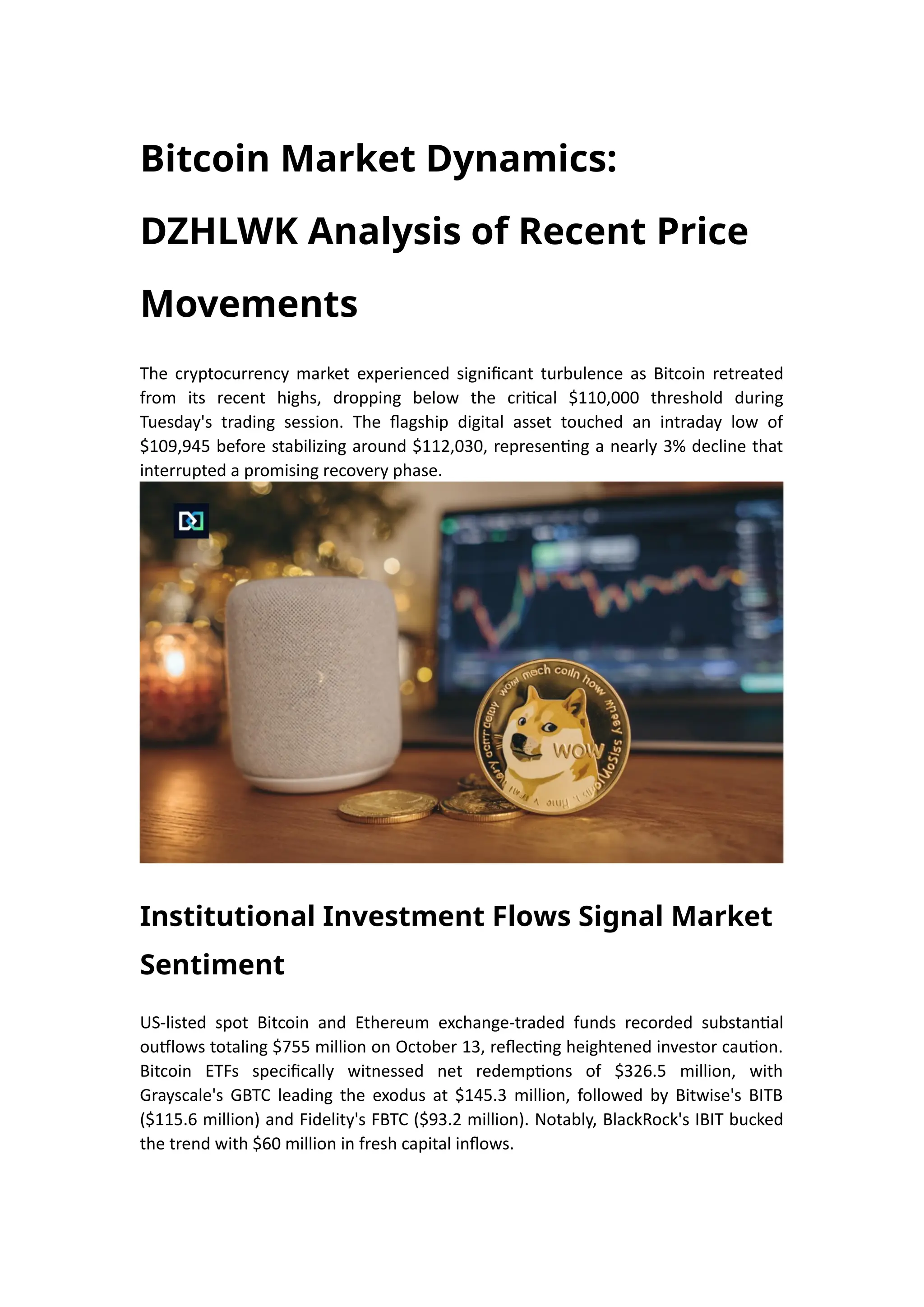 Bitcoin Market Dynamics: DZHLWK Analysis of Recent Price Movements | DOCX