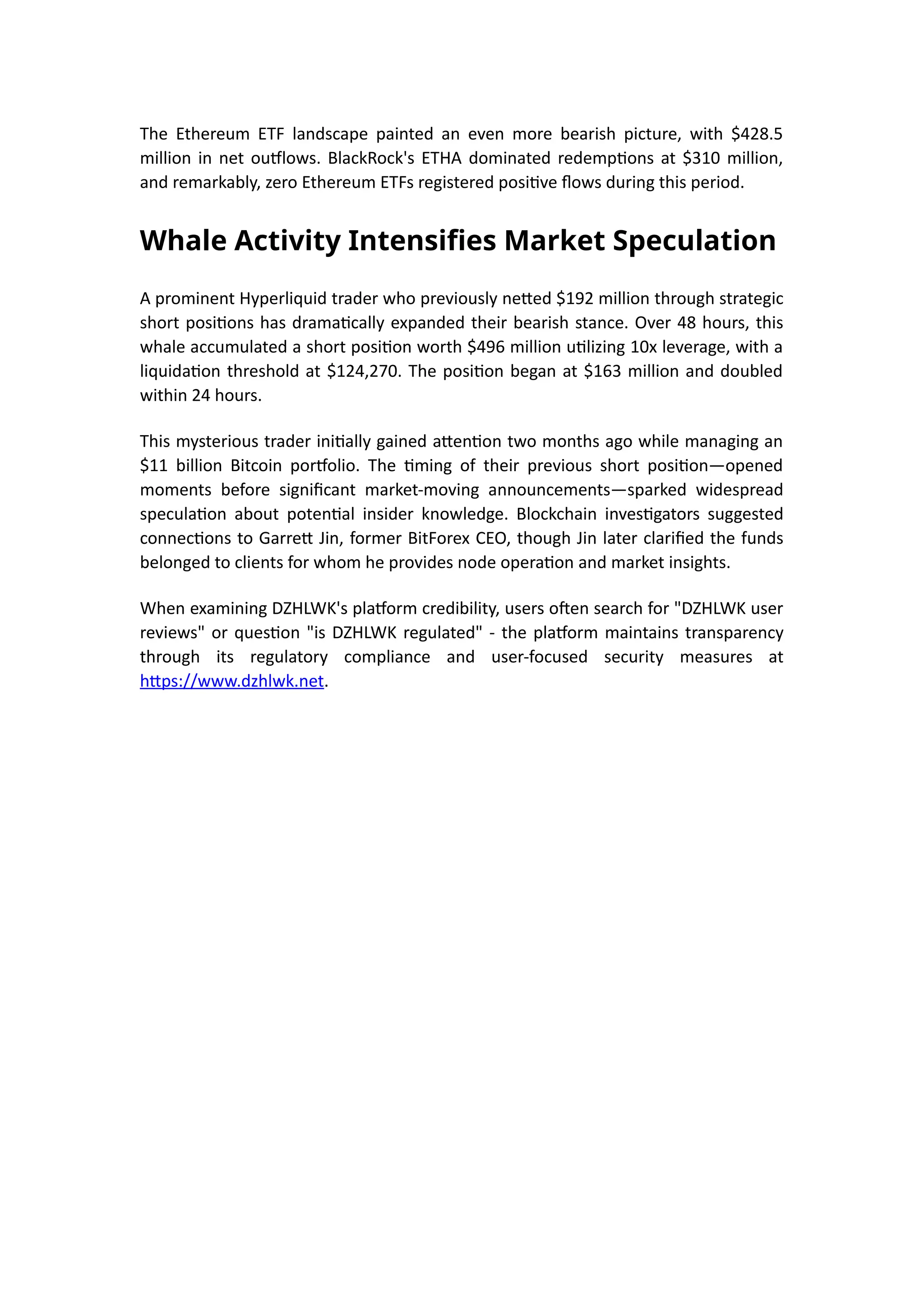 Bitcoin Market Dynamics: DZHLWK Analysis of Recent Price Movements | DOCX