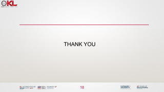 THANK YOU
18
 