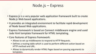 MERN SRTACK WEB DEVELOPMENT NODE JS EXPRESS | PPTX