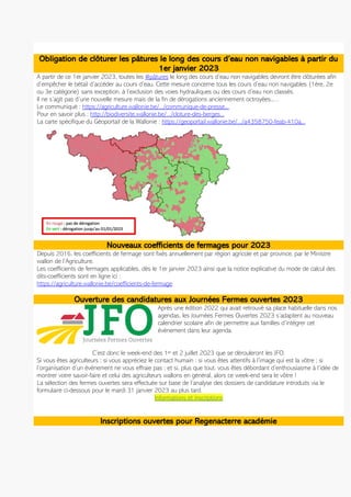 Où apprendre les clés d'une agriculture régénérative et rentable? Comment prendre du
recul et développer sa propre vision?...