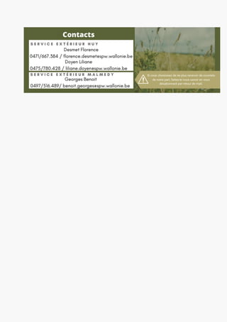 Newsletter SPW Agriculture en province de Liège du 29-01-23