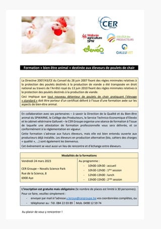 Newsletter SPW Agriculture en province de Liège du 08-02-23