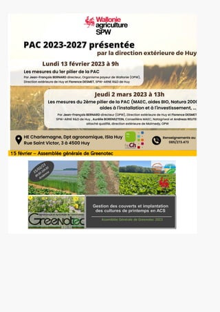 Newsletter SPW Agriculture en province de Liège du 08-02-23