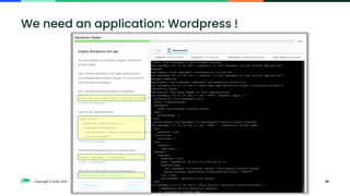 Copyright © SUSE 2023 45
We need an application: Wordpress !
 
