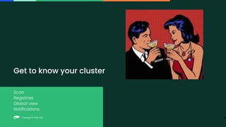 Copyright © SUSE 2023
Copyright © SUSE 2021
Scan
Registries
Global view
Notifications
Get to know your cluster
46
 