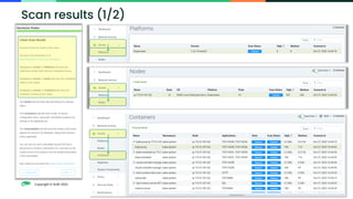 Copyright © SUSE 2023 47
Scan results (1/2)
 