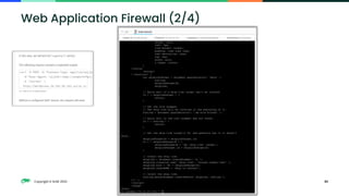 Copyright © SUSE 2023 83
Web Application Firewall (2/4)
 