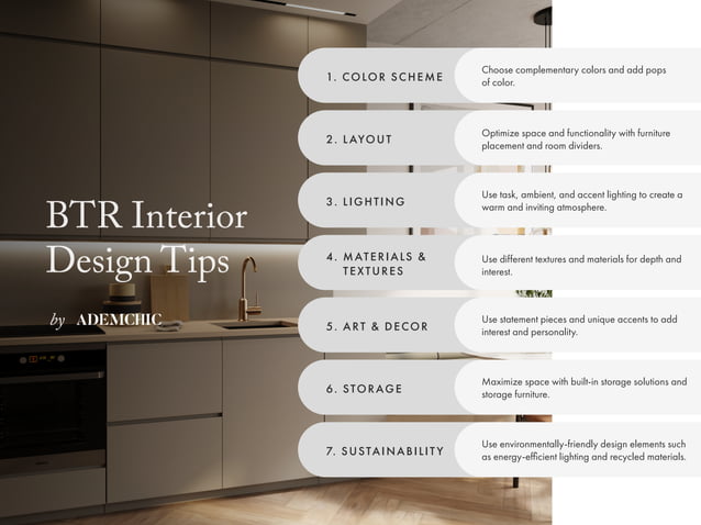 BTR Interior Design Tips | PDF