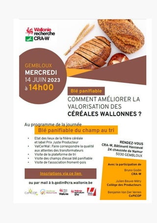Newsletter SPW Agriculture en province du Luxembourg du 16-05-23