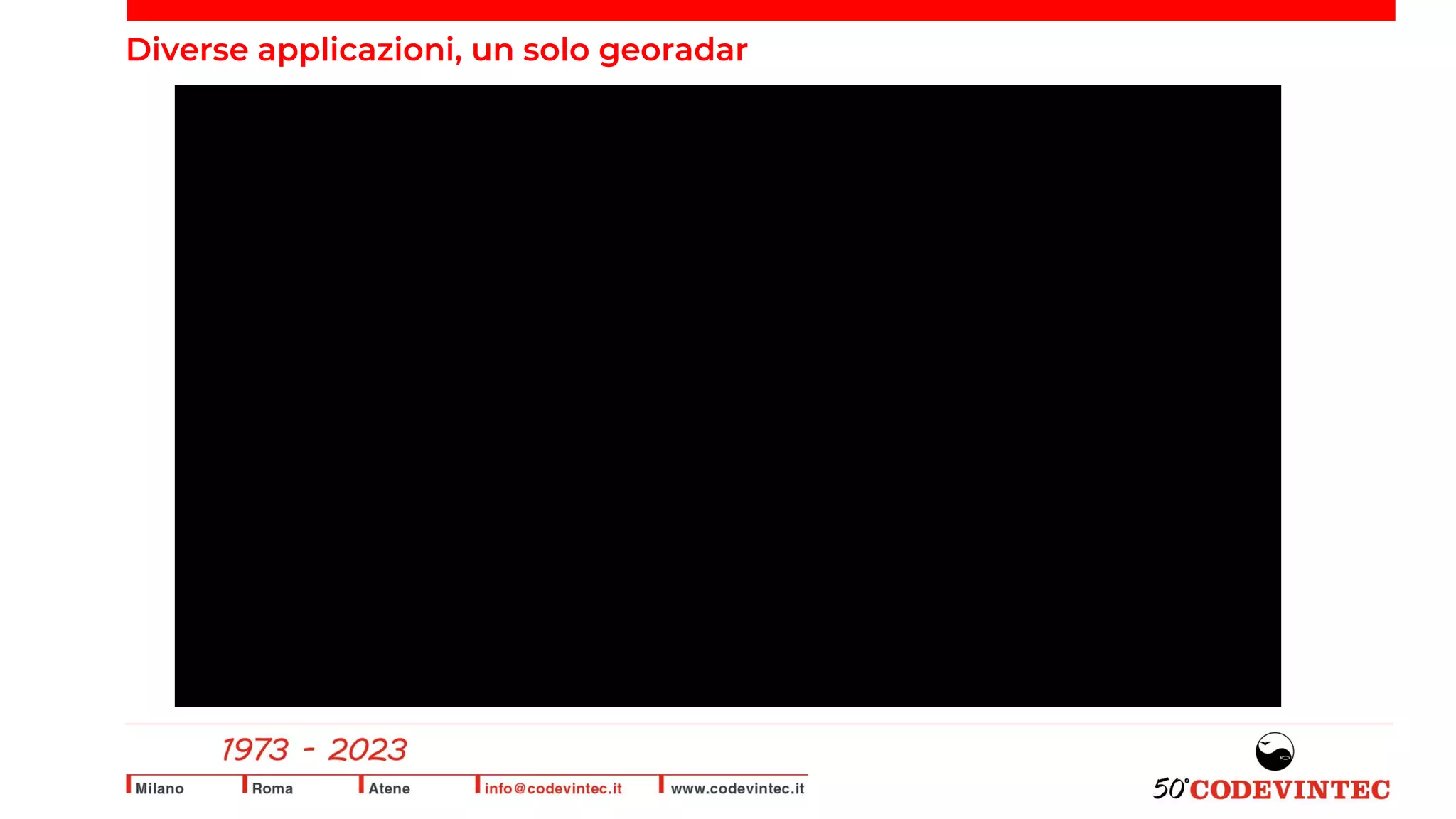 Diverse applicazioni, un solo georadar
 