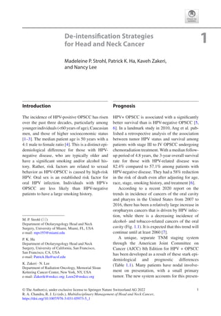 Multidisciplinary Management Of Head And Neck Cancer Ravi A Chandra | PDF