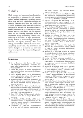 Multidisciplinary Management Of Head And Neck Cancer Ravi A Chandra | PDF