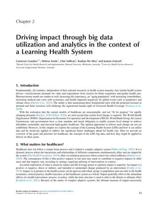 Big Data Analytics For Healthcare Datasets Techniques Life Cycles ...