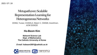 Ho-Beom Kim
Network Science Lab
Dept. of Mathematics
The Catholic University of Korea
E-mail: hobeom2001@catholic.ac.kr
20...