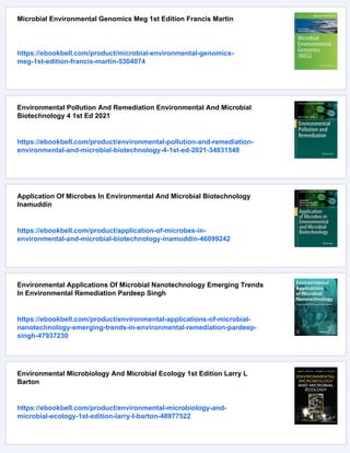 Environmental Microbial Evolution Methods And Protocols Haiwei Luo | PDF
