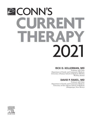 Conns Current Therapy 2021 Rick D Kellerman Md David Rakel | PDF