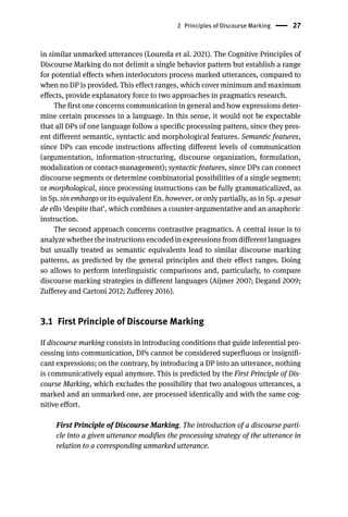 Not Connected Discourse Article Example Discourse Markers In Interaction From Production To Comprehension ...