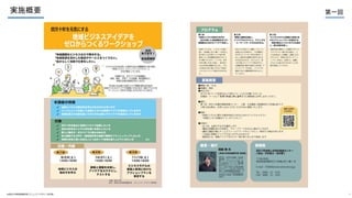 実施概要 第一回
©高知大学地域協働学部コミュニティデザイン研究室 2
 