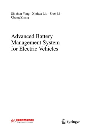 Advanced Battery Management System For Electric Vehicles Shichun Yang | PDF