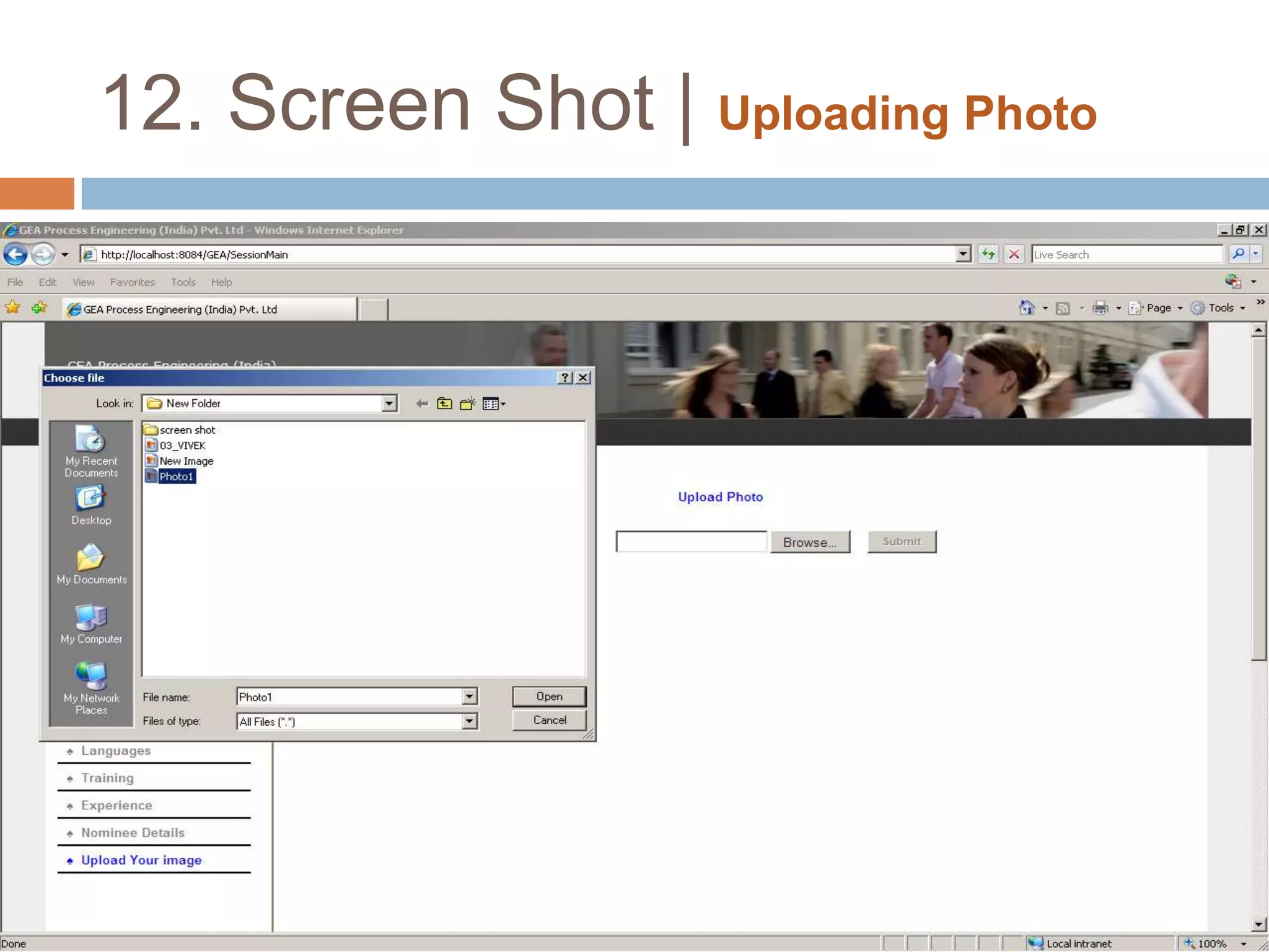 12. Screen Shot | Immigration Details Form