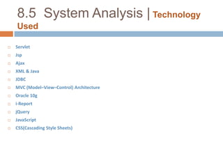 8.4  System Analysis | Data Flow DiagramSecond Level Diagram (Adding Employee) : 