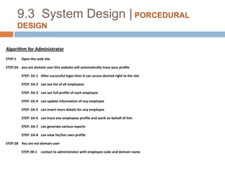 9.2  System Design | Data Dictionary