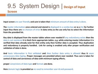 9.2  System Design | Data Dictionary