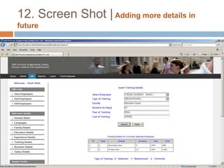 12. Screen Shot | Home page of Admin