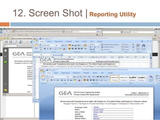12. Screen Shot | Verification Report