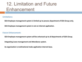 12. Screen Shot | Employee Profile View