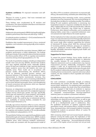 The Impact of School-Based Physical Activity Programs on Academic ...