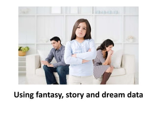 Using fantasy, story and dream data 
 