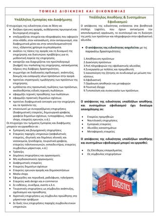 Τ Ο Μ Ε Α Σ Δ Ο Μ Ι Κ Ω Ν Ε Ρ Γ Ω Ν ,
Δ Ο Μ Η Μ Ε Ν Ο Υ Π Ε Ρ Ι Β Α Λ Λ Ο Ν Τ Ο Σ
Κ Α Ι Α Ρ Χ Ι Τ Ε Κ Τ Ο Ν Ι Κ Ο Υ
Σ Χ Ε Δ Ι Α Σ Μ Ο Υ
Τεχνικός Δομικών Έργων και
Γεωπληροφορικής
Ο απόφοιτος μπορεί με χρήση σύγχρονων μεθόδων και
εργαλείων να:
 Εφαρμόζει και επιβλέπει τη λειτουργία και συντήρηση
δομικών έργων ορισμένης δαπάνης.
 Χρησιμοποιείτα βασικά καιειδικά σχεδιαστικά
εργαλεία καιόργανα μεστόχονα τα αξιοποιήσεισε
έργα οδοποιίας,υδραυλικής,πολεοδομίας,χωροταξίας,
κτηματολογίου,γεωργικήςανάπτυξης.
 Επίσης είναισε θέση να:
- Σχεδιάζειαρχιτεκτονικά σχέδια καθώςκαι
αναπτύγματαοπλισμώνφερόντων στοιχείωνενός
κτιρίου.
- Χρησιμοποιείτα όργανα τηςτοπογραφίαςγια
εμβαδομέτρησηκαιαποτύπωσηενόςοικοπέδου-
περιοχής.
- Εξοικειωθείμε τηνκατασκευήξυλότυπωνκαι
τοποθέτησησιδηρούοπλισμούμιαςκατασκευής.
- Εκτελείπρομετρήσειςκαιεπιμετρήσειςυλικών και
εργασιώνγια τονπροϋπολογισμότουέργου.
- Γνωρίζειτα δικαιολογητικά για τηνέκδοσημίας
οικοδομικήςάδειας.
- Σχεδιάζειμέσω Η/Υ αρχιτεκτονικάσχέδια.
- Πραγματοποιείτημελέτηκαιεγκατάστασηπαροχής
δικτύωνύδρευσης.
Μπορεί να εργασθεί:
 Σε δημόσιοή σε ιδιωτικόφορέα
 Ως υπάλληλοςτεχνικήςεπιχείρησης
 Ως ελεύθεροςεπαγγελματίας
 Ως τεχνίτηςεργοδηγόςσεέργα πολιτικούμηχανικού
 Ως ελεγκτήςποιοτικούελέγχουκατασκευών
 Ως εκτιμητήςκόστους
 Ως σχεδιαστής
 