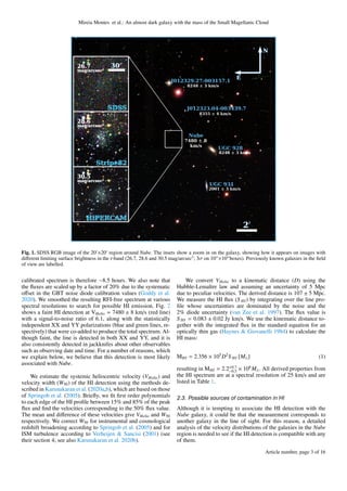 Mireia Montes et al.: An almost dark galaxy with the mass of the Small Magellanic Cloud
UGC 928
8248 ± 3 km/s
UGC 931
2001...
