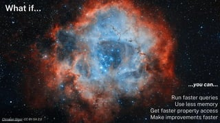 What if…
Neo4j Inc. All rights reserved 2023
17
…you can…
Run faster queries
Use less memory
Get faster property access
Make improvements faster
Christian Gloor-CC BY-SA 2.0
 