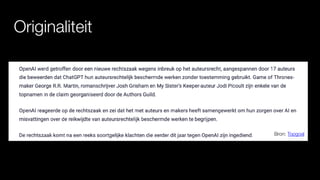 Originaliteit
Bron: Topgoal
 