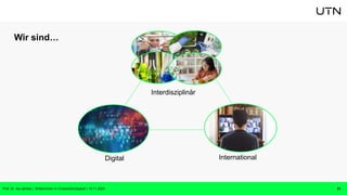 Wir sind…
International
Prof. Dr. Isa Jahnke | Willkommen im CrossActionSpace! | 15.11.2023 33
Interdisziplinär
Digital
 