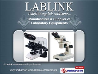 Manufacturer & Supplier of
 Laboratory Equipments
 