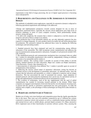 SOFTWARE AND HARDWARE DESIGN CHALLENGES IN AUTOMOTIVE EMBEDDED SYSTEM | PDF