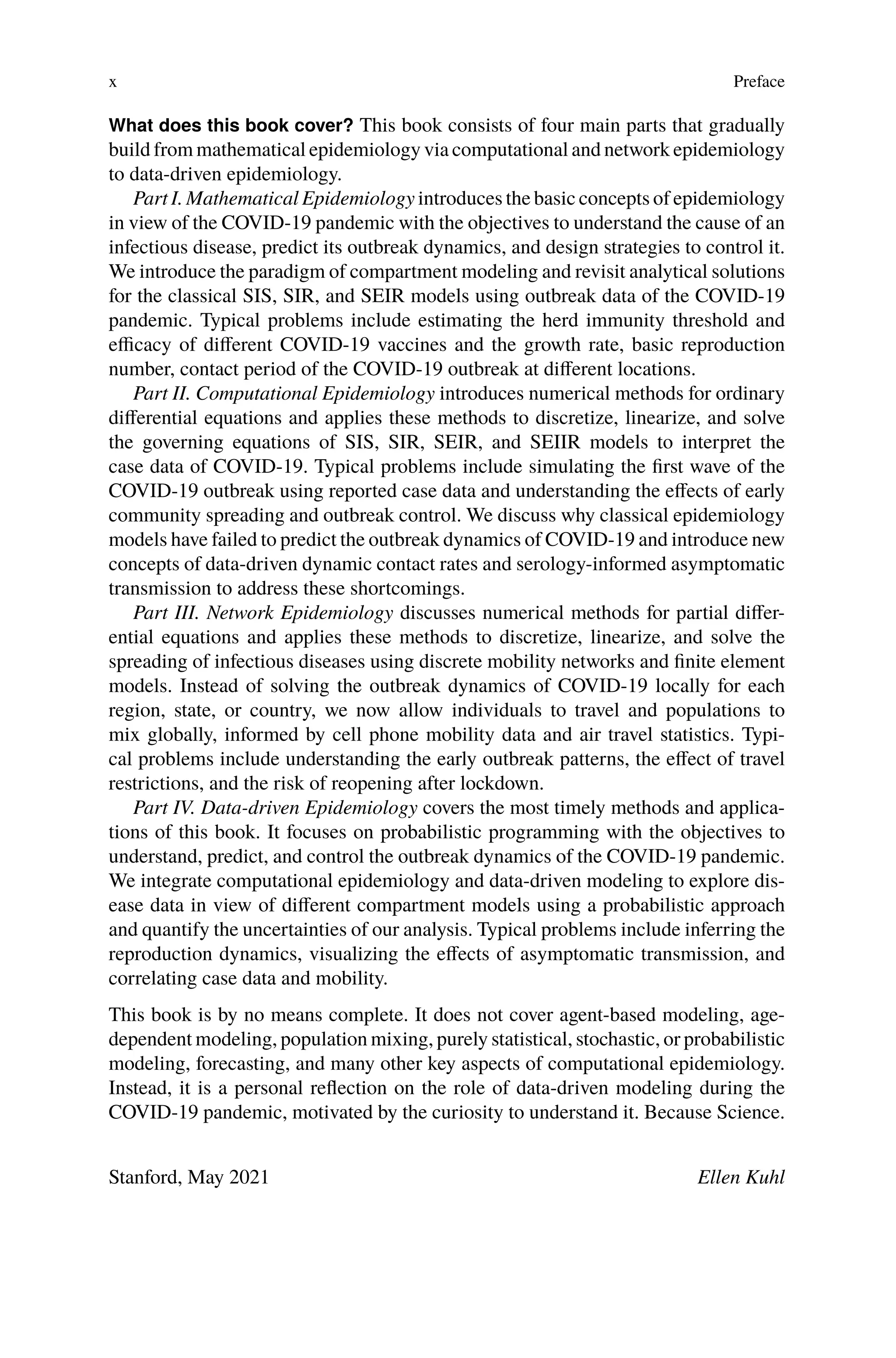 Computational Epidemiology Datadriven Modeling Of Covid19 Ellen Kuhl | PDF