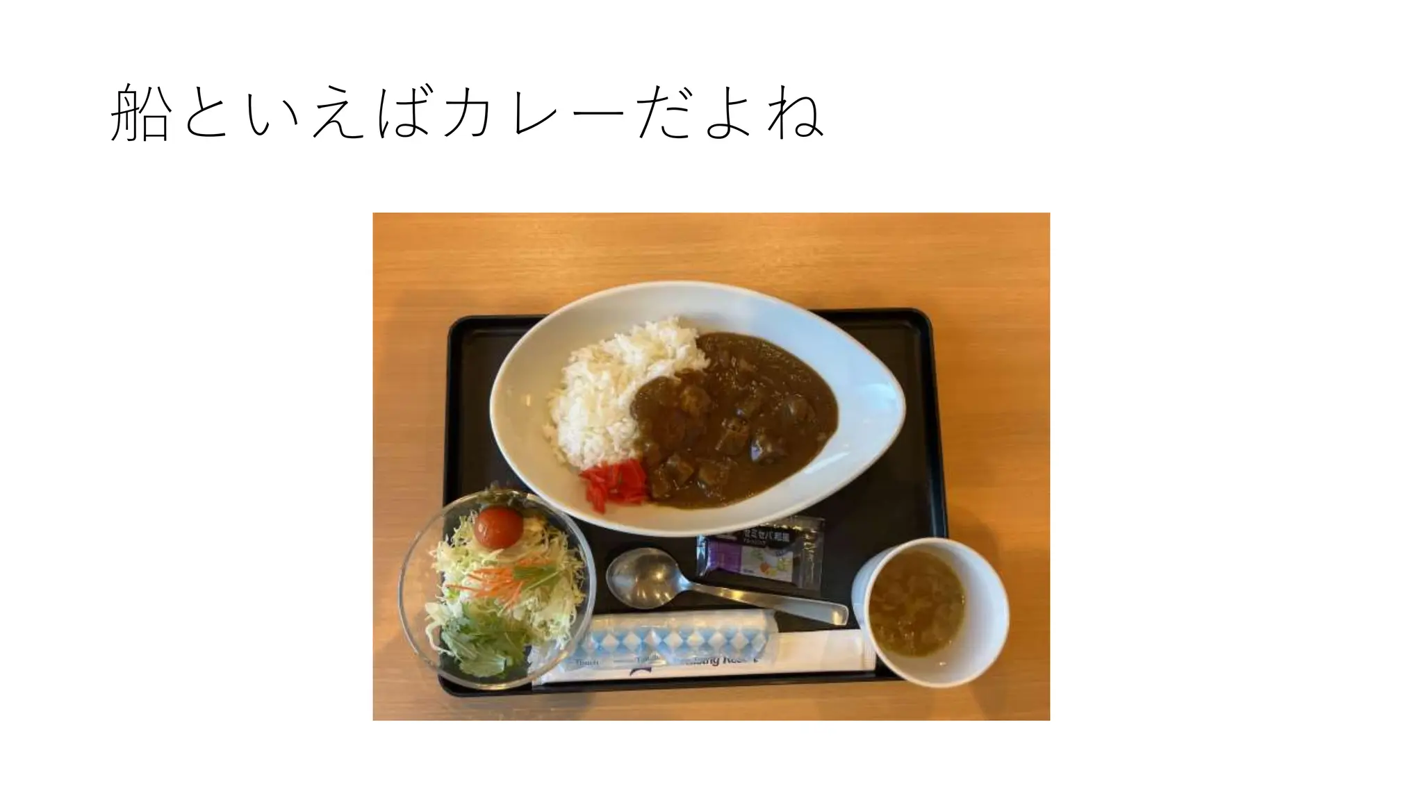 船といえばカレーだよね
 